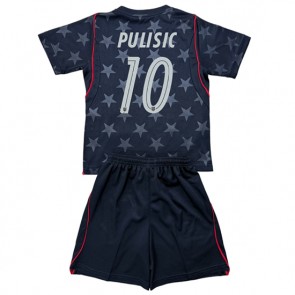 Förenta stater Christian Pulisic #10 Bortaställ Barn VM 2026 Kortärmad (+ Korta byxor)